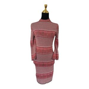 Free People Knit Bodycon Long Sleeve Dress S EUC